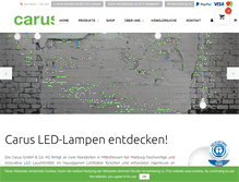Tablet Screenshot of carus-world.com